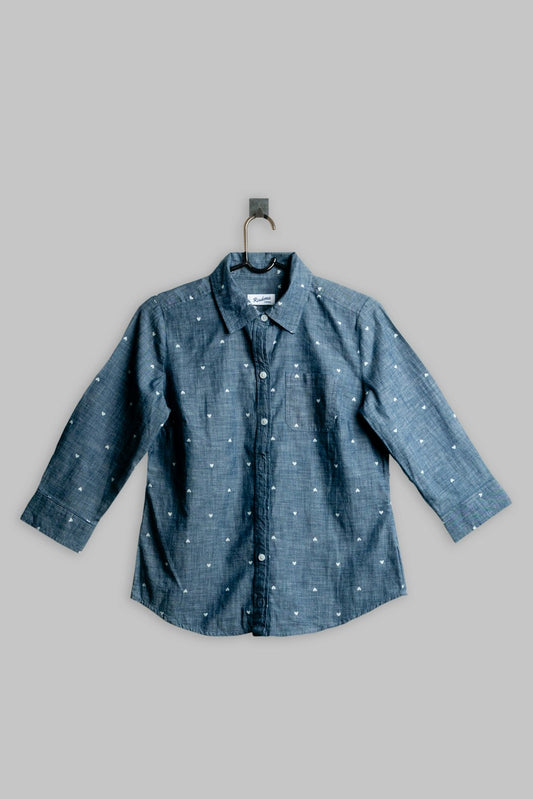 Minimalistisches Leinen-Hemdshirt